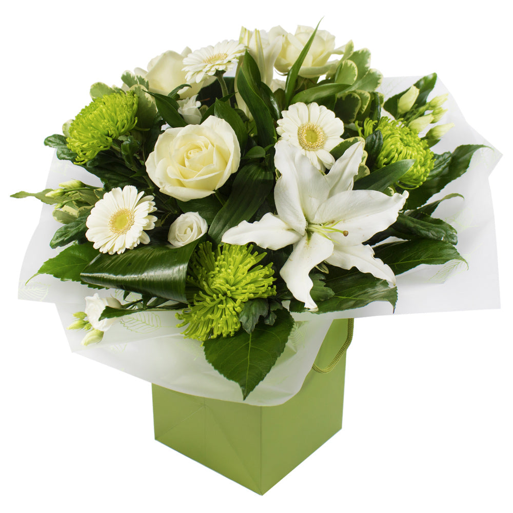 One in a Million — White & Green Bouquet